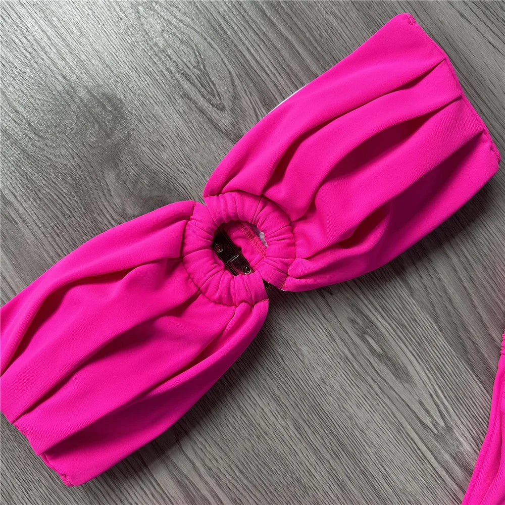 Micro Bikini Push Up Women Swimsuits 2025 Sexy Female Swimwear Brazilian Bikini Set Thong Biquini Swimming Suits Beachwear