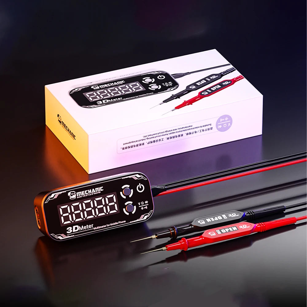 MECHANIC 3D METER Detective 3.0 Three-screen Digital Display Multimeter for Voltage Capacitance Resistance Measurement Tool