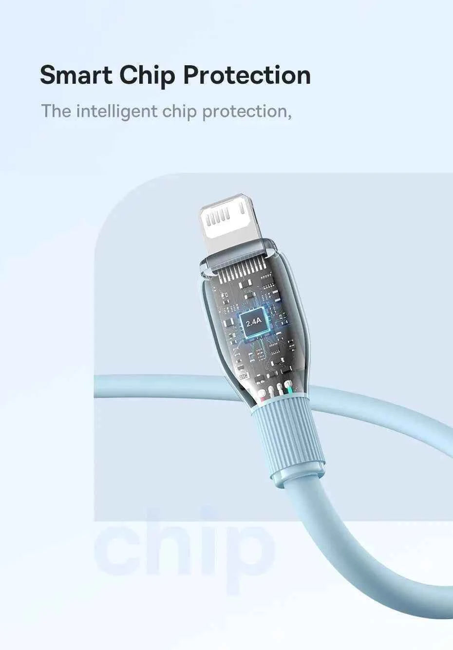 Baseus TPE 2.4A Fast Charging USB Cable for iPhone 14 13 Pro Max Xs Xr X 8 Plus Cable for iPhone iPad Air Mini 4 Charger Cable