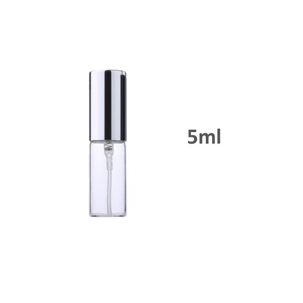 Gold-5ml Color Mini Glass Perfume Refillable Bottle – Travel Spray Tube