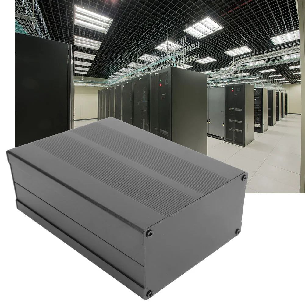 Electronic  Aluminum Cooling Case Enclosure Electronic  Circuit Board Project Aluminum Box Cooling Case 55 x 106 x 150mm
