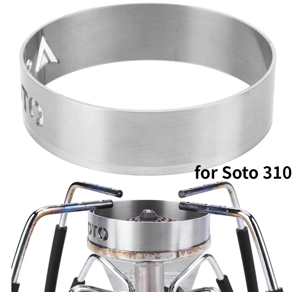 Gather Fire Windshield Gas Stove Burner Cover Windproof Spider Stove Support Wok Ring for Soto 310 Stove Camping Accessories