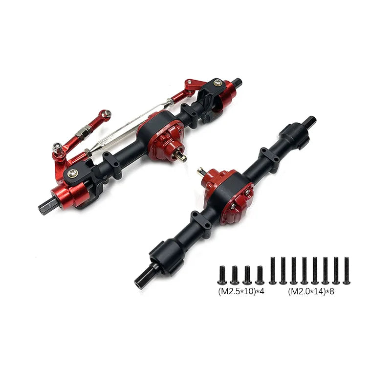 Metal chassis pull rod shock absorber transmission shaft 370 gearbox assembly For MN82 LC79 82S 82Por 1/12 RC Car Upgrade Parts