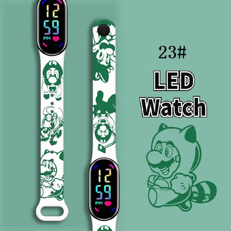 Kids LED Watch Touch Control Digital Watch Silicone Strap Waterproof Sport Wristwatch for Boys Girls Children Birthday Gift
