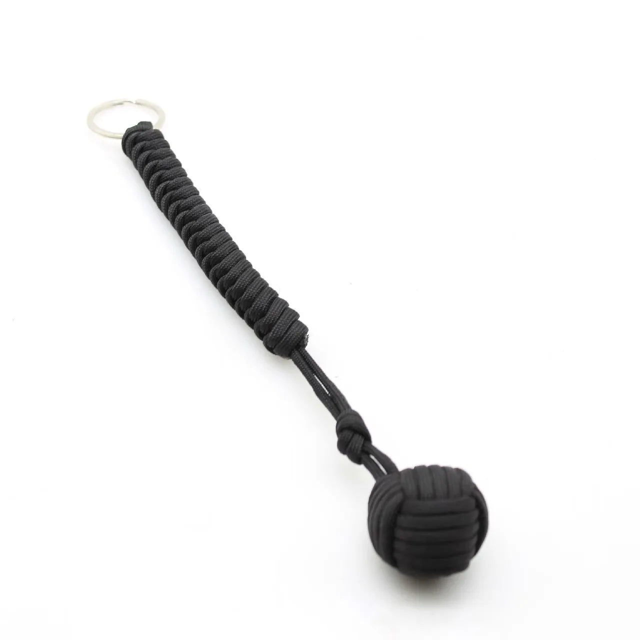 Emergency Escape Parachute Rope Woven Steel Ball Self-defense Ball Hand Woven Multifunctional Parachute Rope Woven Keychain