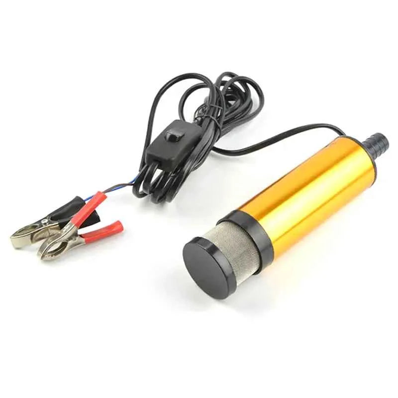 51MM 38MM Car Electric Oil Pump 12V 24V For Pumping Diesel Oil Water Submersible Aluminum Alloy Shell Fuel Transfer Pump