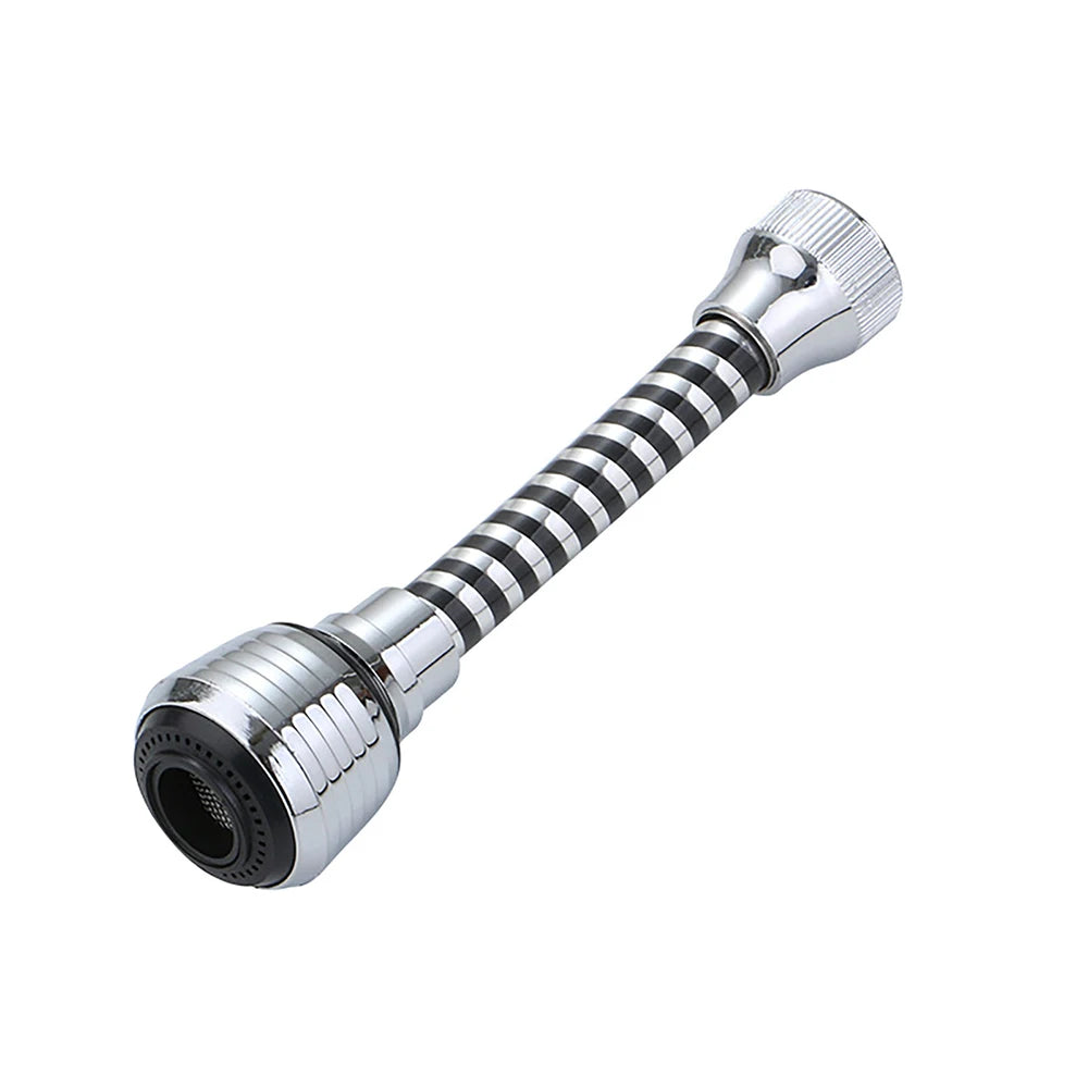 Kitchen splash proof PVC black wire long thread installation splash proof head pressurized soft aerator shower faucet