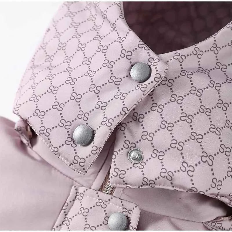 Printed Female Winter Cotton Quilted Jacket Hooded Thicken Zipper Single Breasted Long Sleeve 2025 New Casual Coat Loose Outwear