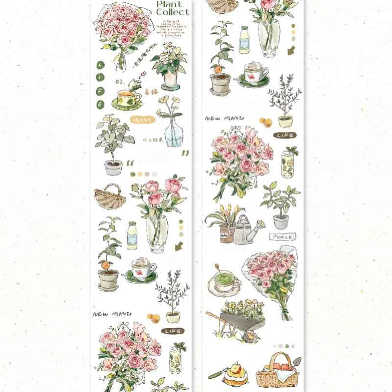 Mr. Paper 4 style 1 roll/pack of special oil masking tape for DIY phone case photo frame and other handbook material decoration