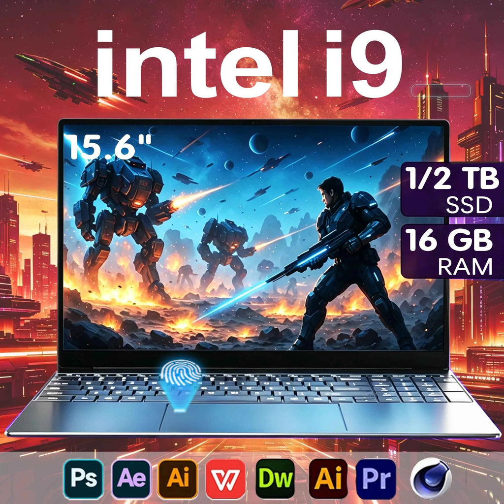 New Windows 11 Pro 15.6" Laptop Computer PC Intel Core i9 10980HK 16GB RAM 1TB SSD Fingerprint Unlock Notebook Backlight Laptop