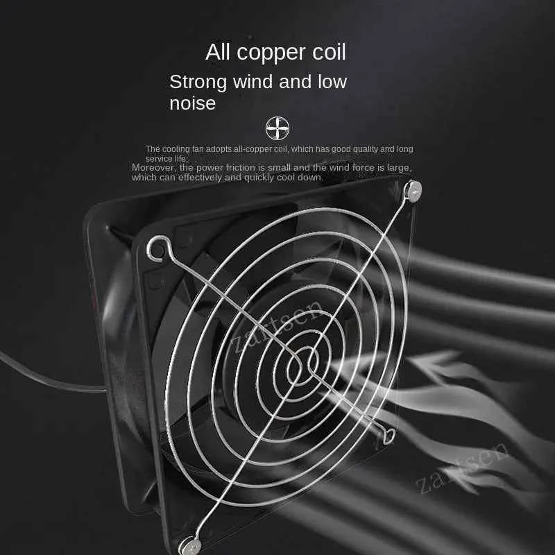 Adjustable Speed Solder Smoke Absorber ESD Fume Extractor Fan Pipe Duct Exhuast Fan with 2M Pipe Tub Ventilation Fan