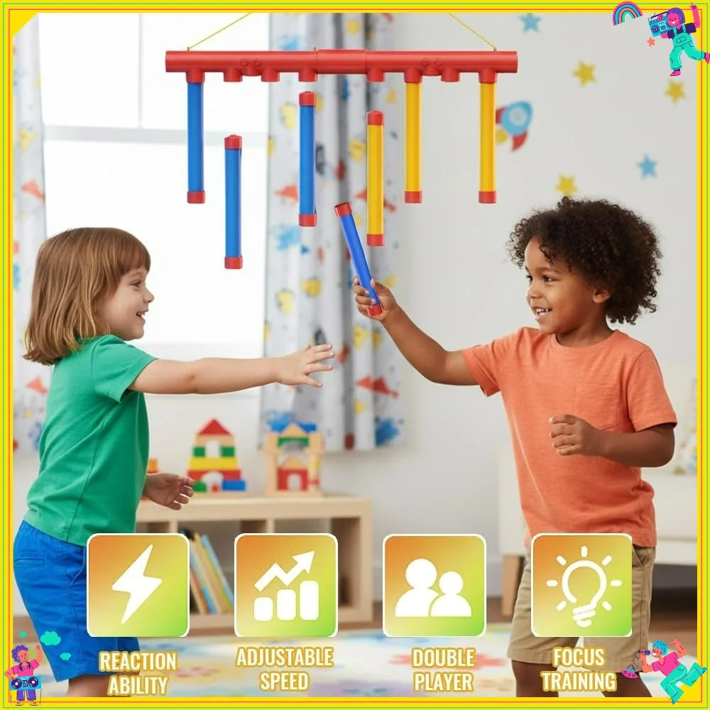 2-Player Challenge Falling Sticks Game for Training Reaction Ability Party Games Educational Parent-Child Interactive Toy Sports