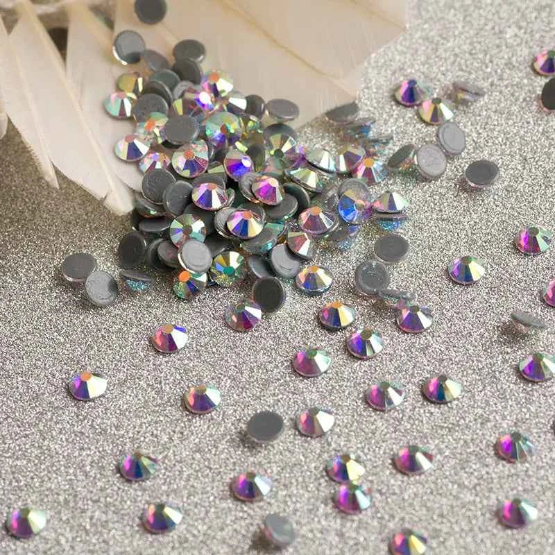 Hotfix Crystal AB Rhinestones DIY Iron On Jewelry Making Glass Beads Flatback Crafts Accessories Stones For Cap Dancing Dress