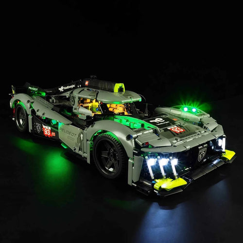 (Not Include Building Blocks ) LED Lights for Technic 42156 Peugeot 9X8 24H Le Mans Hybrid Hypercar Racing Car Decorative lights