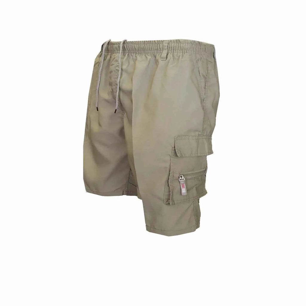 2025 Men's Tactical Shorts Summer Casual Jogging Cargo Shorts Loose Multi-pockets Elastic Waist Work Hiking Overalls Short Pants