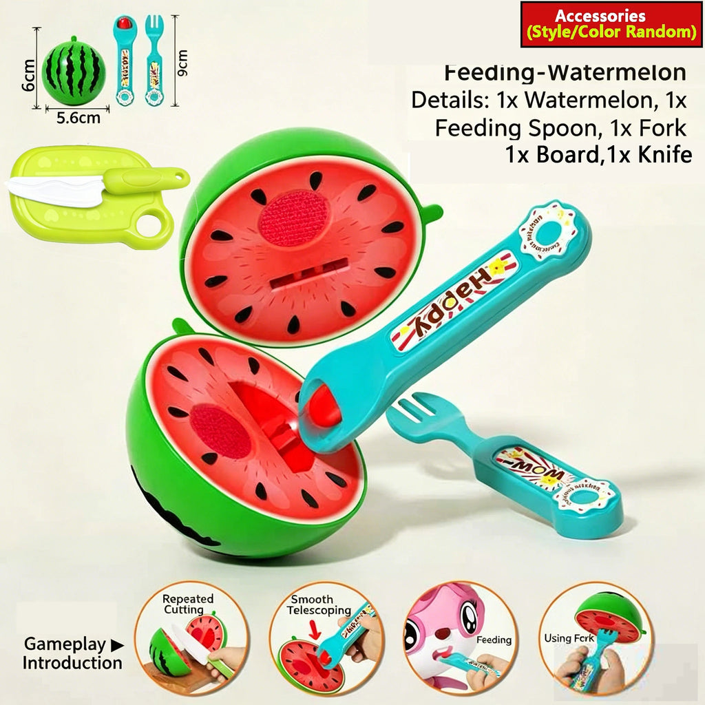 Kids Kitchen Set Creative Feeding Toy Set Simulation Fruit Cutting Role Playing Game Toys Interactive Party Games Christmas Gift