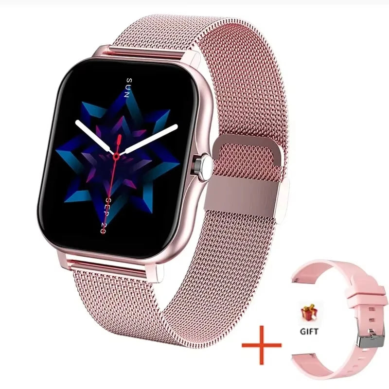 LAXASFIT 2025 New Fashion Smart Watch 1.85-inch HD Screen Bluetooth Calling Smartwatch for Men and Women Holiday Gift