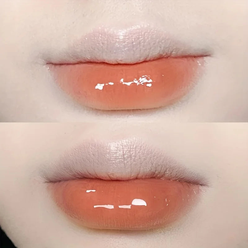 Color02 Color Cute Bear Jelly Lip Gloss – Long-Lasting Mirror Shine