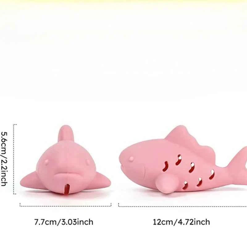 Cat Interactive Chew Toy Pet Food Leakage Simulated Fish Bite-resistant Kitten Toy Teeth Grinding Chewing Cat Toy Supplies