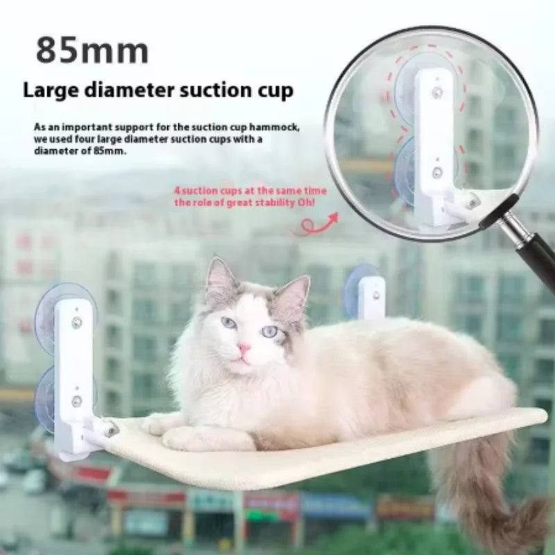 New Pet Cat Hammock Hanging Cat Bed Bearing 20 kg Comfortable Sunny Window Seat Kitten Rock Climbing Frame Pet Supplies