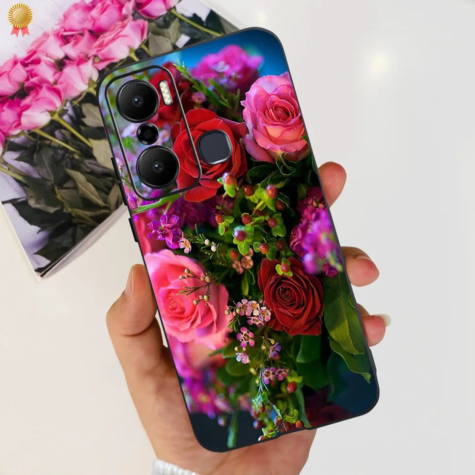 For Infinix Hot 20 Play 20i 4G Case Cute Astronaut Clear TPU Silicone Bumper Cover For Infinix Hot 20 Play 20i Phone Case Funda