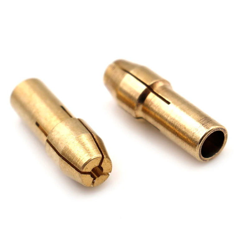10Pcs 0.5mm-3.2mm Mini Drill Chucks Adapter Dremel Mini Drill Chucks Chuck Adapter Micro Collet Brass For Power Rotary Tool