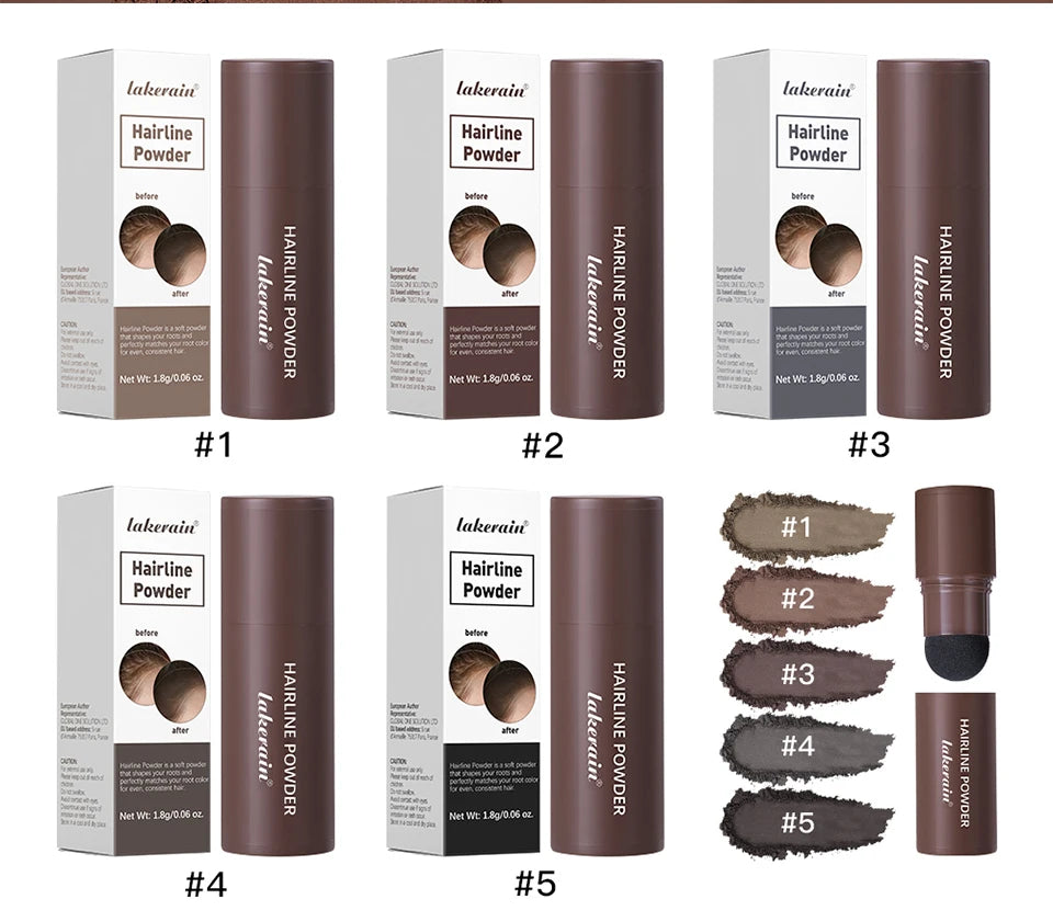 Hairline Powder Long Lasting Shadow Filling Forehead Hair Gaps Waterproof Sweat-proof Fine Powder Natural Color Hairline Makeup