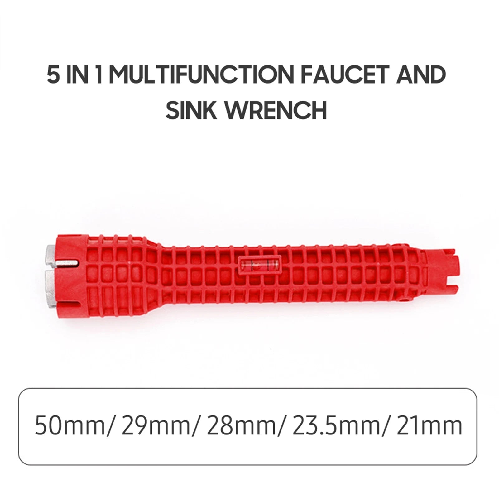 Faucet and Sink Wrench 8 in 1 Multifunctional Wrench Tool with Nut Remover & Bolt Extractor Double-head Plumbing Wrench Quick