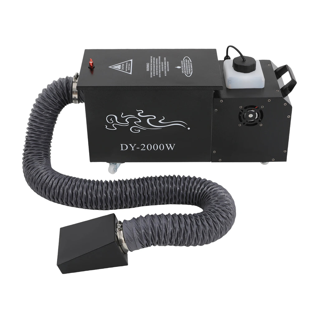 2000W Water Mist Machine Low Lying Fog Machine Ground Smoke Effect Equipment Performance for DJ Disco Wedding Party KTV Stage