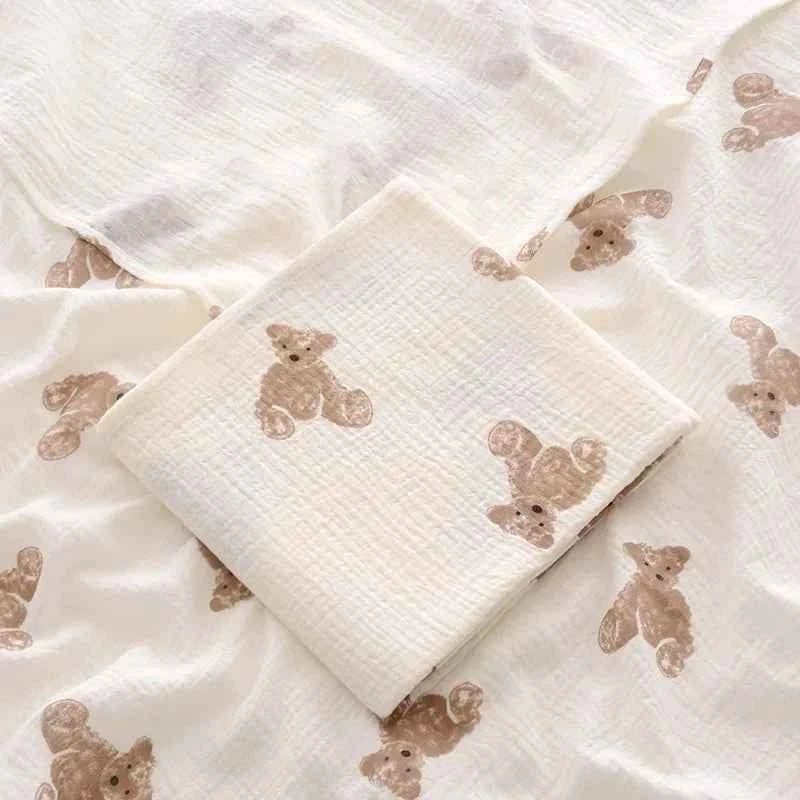 Newborn Baby Cotton Blanket Summer Bedding Babies Stuff  Throw Blanket Muslin Squares Receiving Blanket