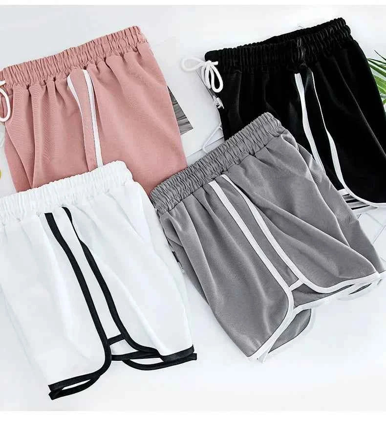 2026 Summer New Women Outdoor Sports and Fitness Shorts Korean Edition Sexy High Waist Yoga Casual Wide Leg Home Sleepers