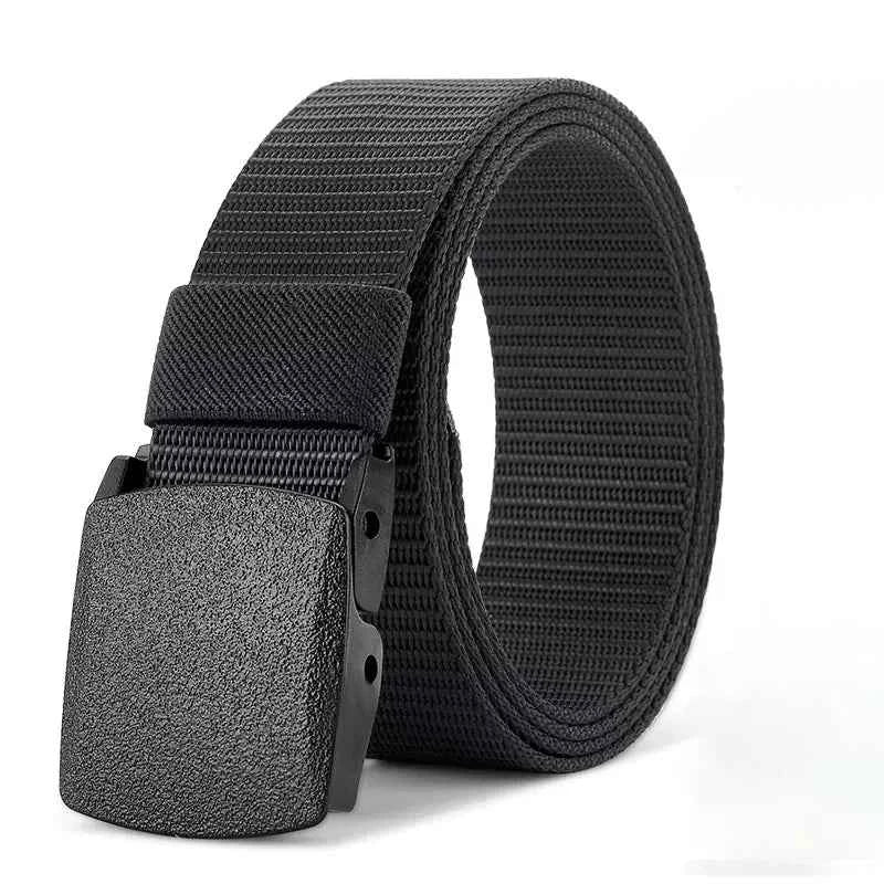 Nylon Belt Automatic Buckle Outdoor Multifunctional Tactical Canvas Belts Light Comfortable Non-metal Belt