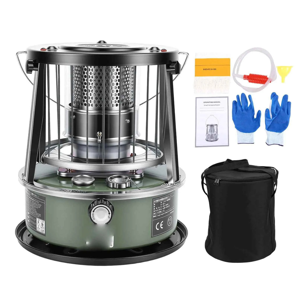 Kerosene Heater Adjustable Height Non Electric Portable 2 in 1 Stove Heater for Camping Garage Adjustable Height Kerosene Heater