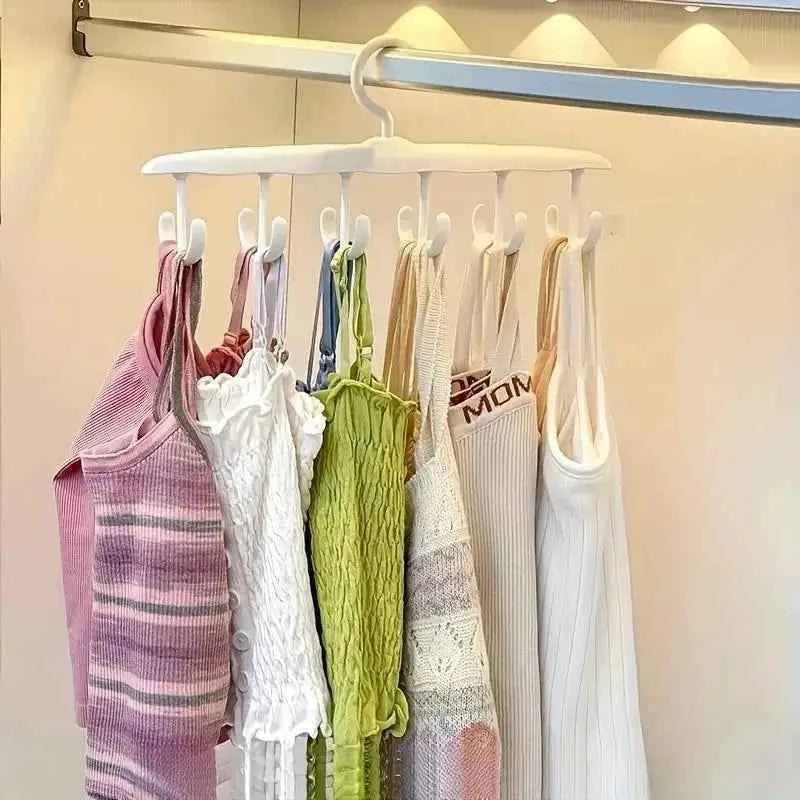 12-Hook Rotating Hanger – Space-Saving Closet Organizer for Ties, Belts, Underwear, Skirts | Portable Home & Dorm Storage 2030