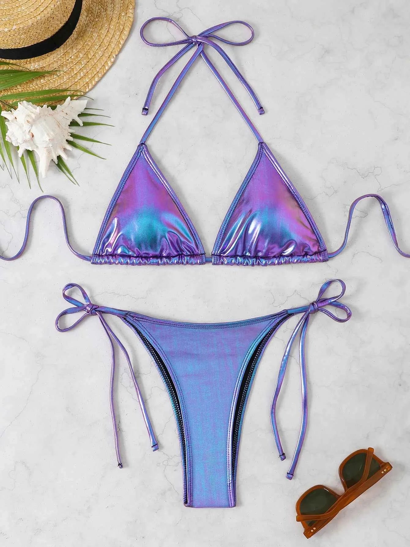 Women's Bikini Set, Sexy Two-Piece Swimsuit, Comfortable & Stylish Design, Perfect for Beachwear & Pool Parties