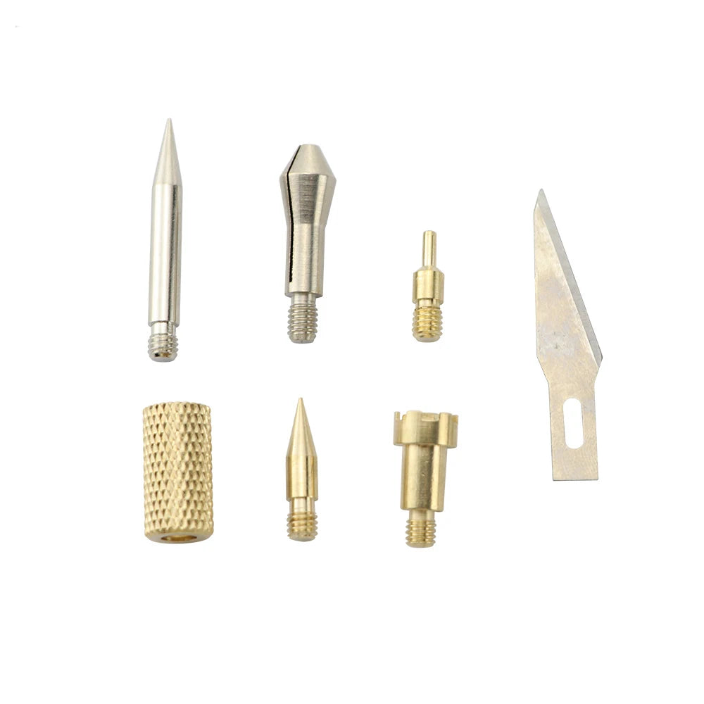 Wood Burning Carving Pyrography Pen Kit Adjustable Temperature Electric Soldering Iron Welding Wood Embossing Burning Tool