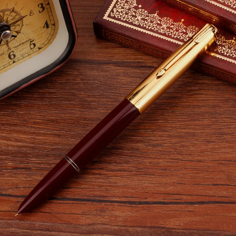 Hero 616S Classic Retro Fountain Pen Dark Tip 0.5mm Iridium Gold Nib Business Office Gift Student School Stationery Supplies