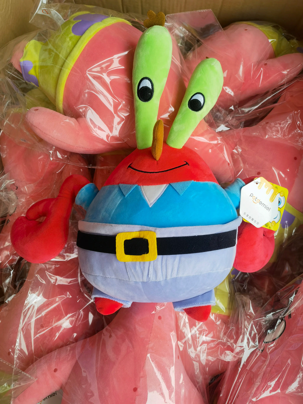 Genuine Anime Spongebob Squarepants Patrick Star Squidward Eugene H. Krabs Gary Kawaii Cartoon Stuffed Plush Toys Birthday Gift