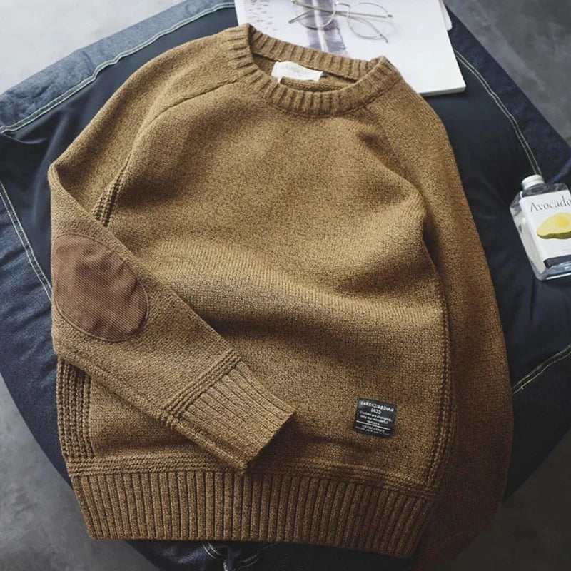 Sweaters Male 2026 Winter New Style Thick Warm Sweater Men Youth O-neck Sweaters Autumn Men's Wool Pullovers Size Plush M-5XL