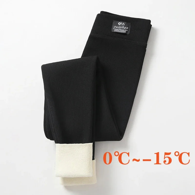 Winter Warm Leggings Women Sexy High Stretch Tight Leggings Casual High Waisted Thermal Pants Thick Leggings Sexy Girl  Fitness