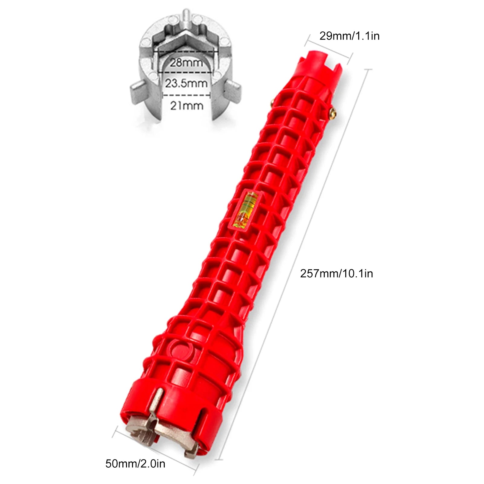 Faucet and Sink Wrench 8 in 1 Multifunctional Wrench Tool with Nut Remover & Bolt Extractor Double-head Plumbing Wrench Quick