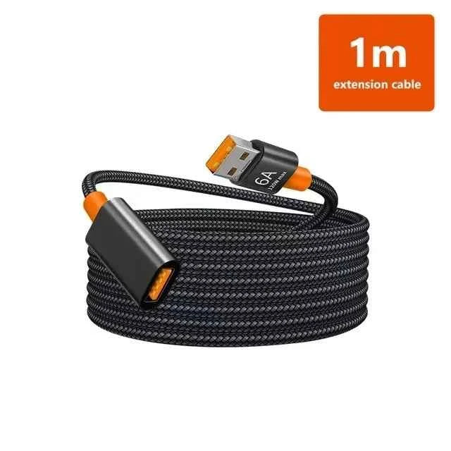 6A USB 3.0/2.0 USB Extension Cable for Smart Laptop PC TV Xbox One SSD USB Extension Cable Extender Cord Mini Fast Speed Cable