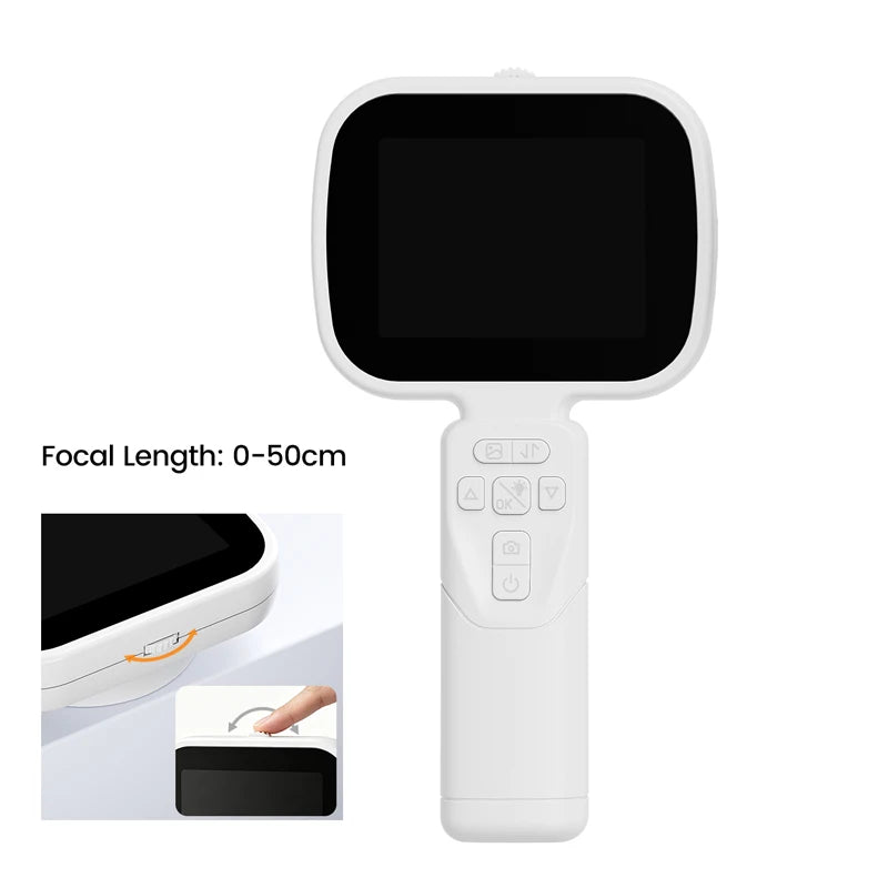 M02 White Focusable Color Digital Handheld Microscope Magnifier 100X 2.8" IPS HD Screen