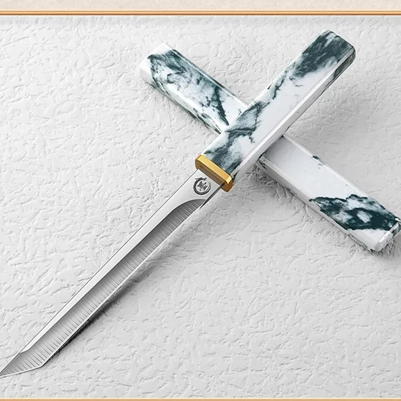Barbecue Utility Knife Slicing Fish Fruit Steak Knife Plastic Handle Kitchen Knives Sharp Boning Butcher Chef Knife Cleaver Meat