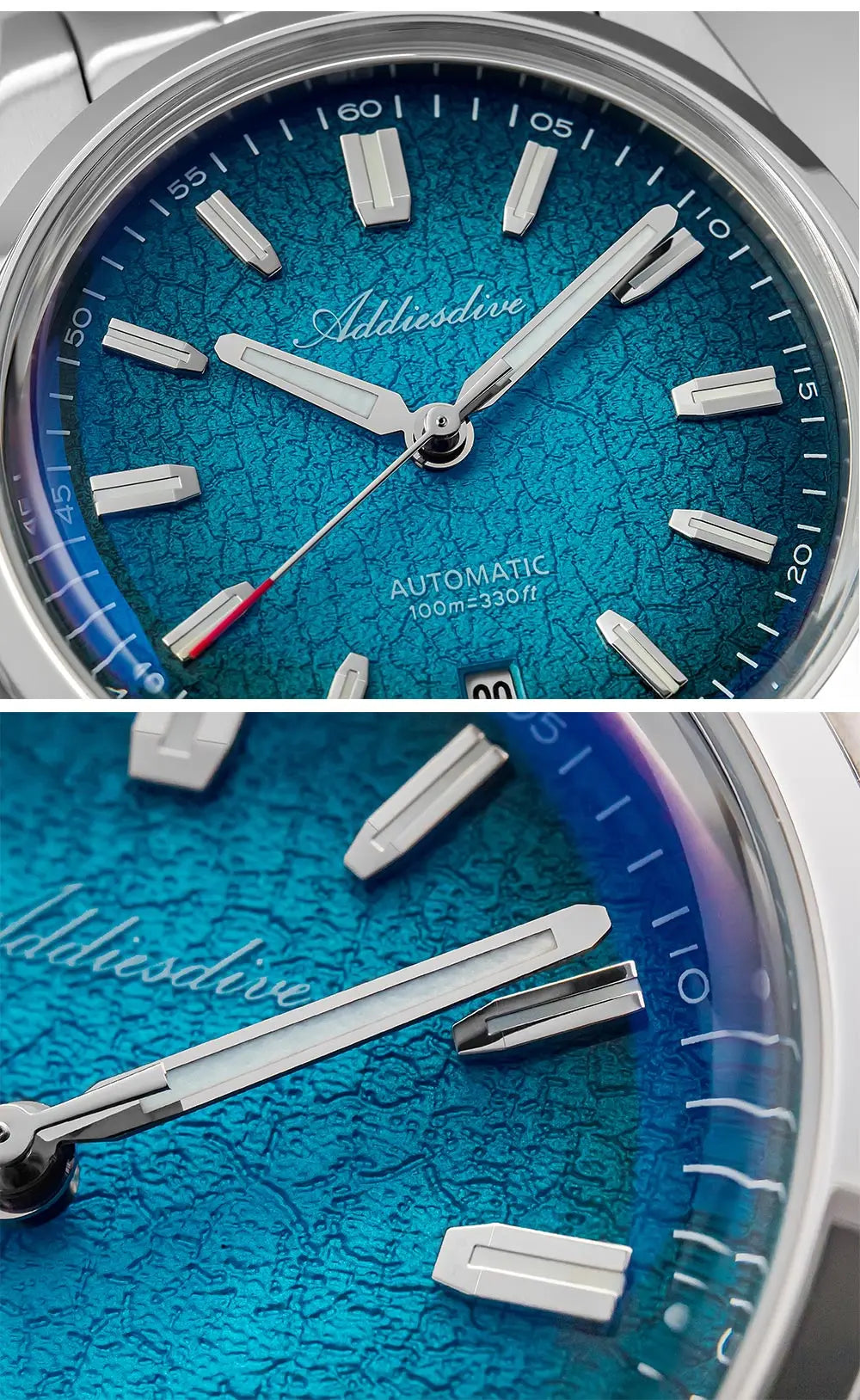 ADDIESDIVE Automatic Watch for Men Dress Mechanical Wristwatch Waterproof 100M Stainless Steel Luxury NH35 Automatic Watches Man