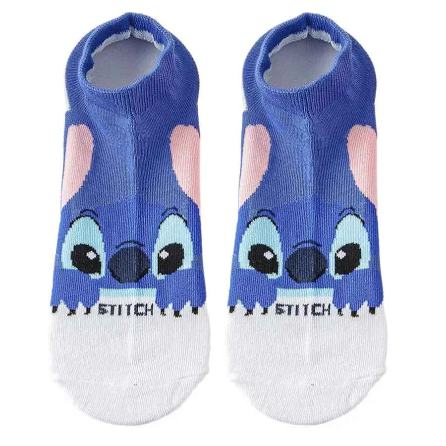 10Pairs Disney socks Cartoon Anime Socks for Men Women Hip Hop Street Fashion Novelty short boat Socks