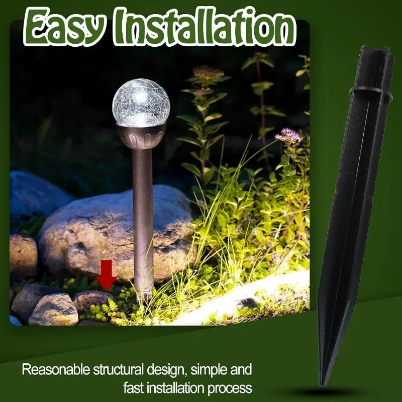 Outdoor Solar Garden Lights 1-32PCS Lawn Light Stakes Ground Decoration Spikes Yard Lighting Fixtures Supplies