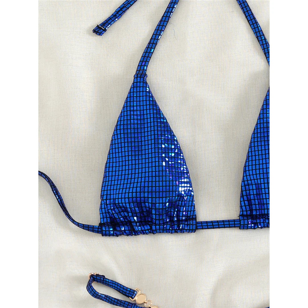 Sexy Diamond Extreme String Mini Micro Bikini Women Swimwear Female Swimsuit Two-piece Bikini set Bather Bathing Suit Swim V5180