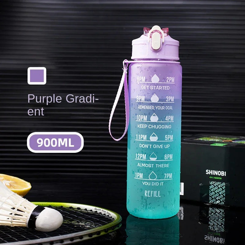 1 Liter Water Bottle Motivational Sport Water Bottle Leakproof Drinking Bottles Outdoor Travel Gym Fitness Jugs For Kitchen