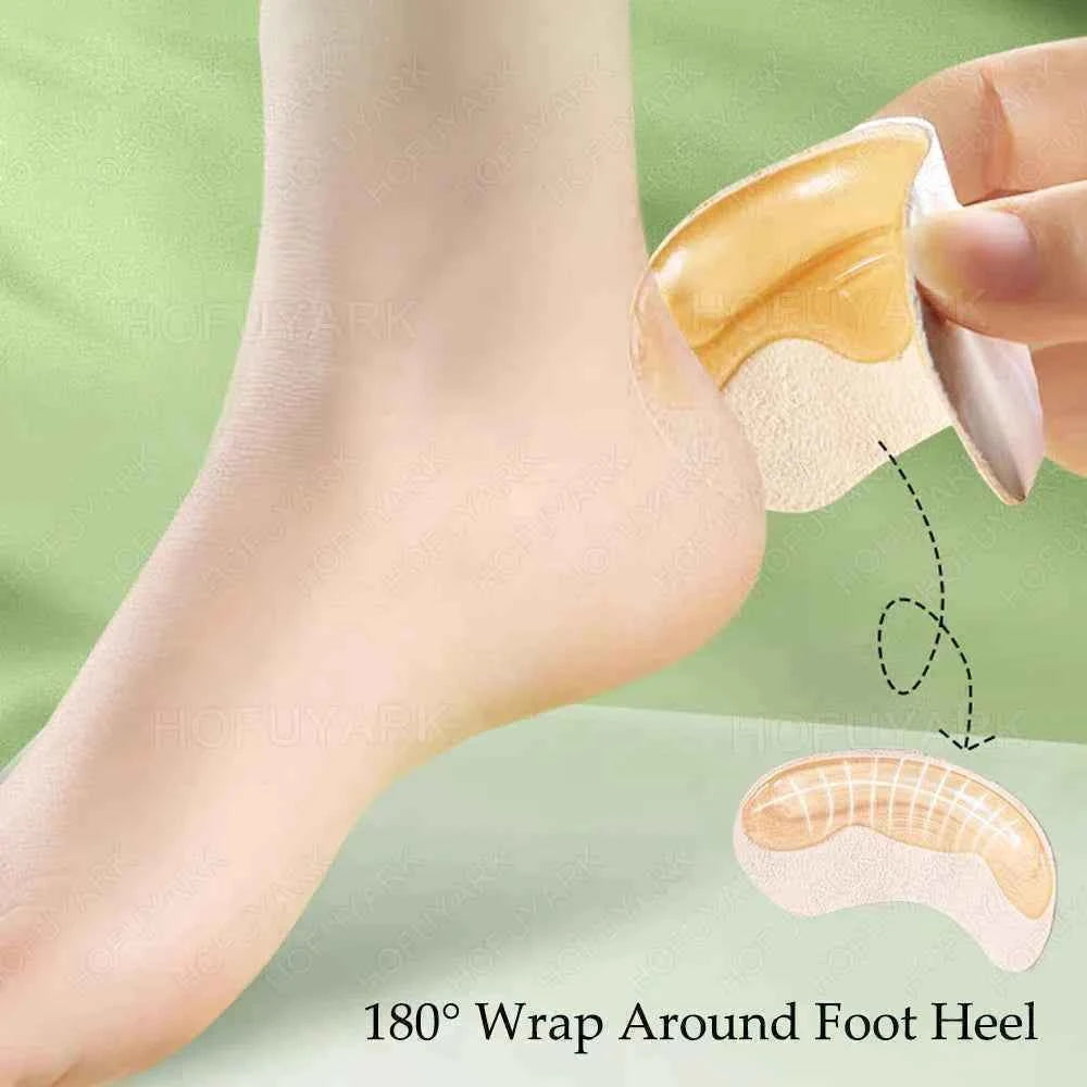Silicone Heel Stickers for Shoes Women High Heels Protector Liner Pain Relief Gel Heel Pads for Shoes too Big Adjust Size Insert